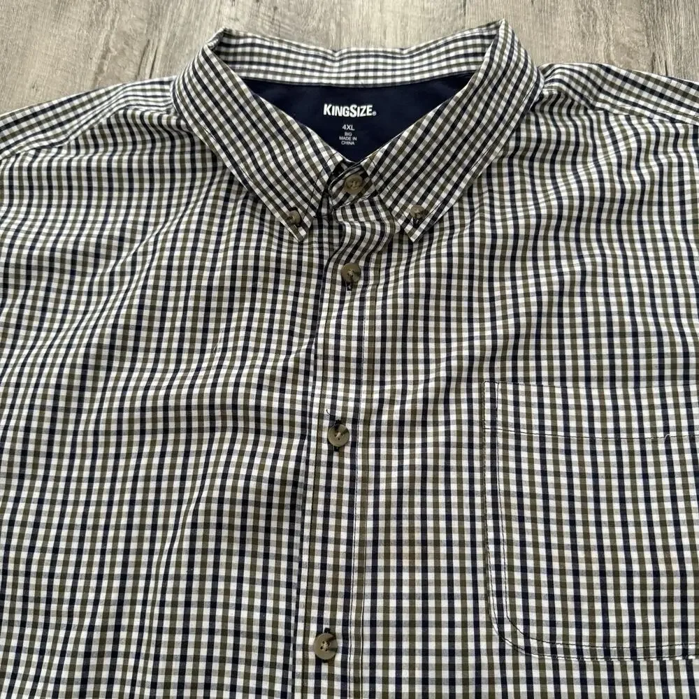 4xl in dress shirt size Busydd Plus Size Mens Shirts M-4xl Stylish Solid Color Turndown Collar Mens Dress Shirts Long Sleeve Button Down Shirt Oversized Casual Business